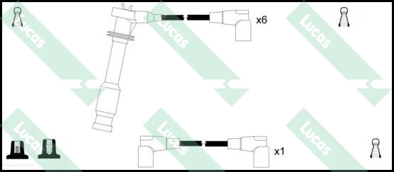 Lucas Ignition Lead Set – LUC5258