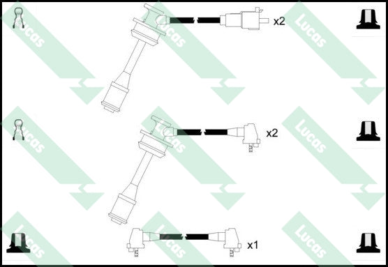 Lucas Ignition Lead Set – LUC7219